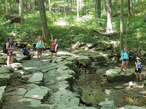 We are always trying to have fun at camp!